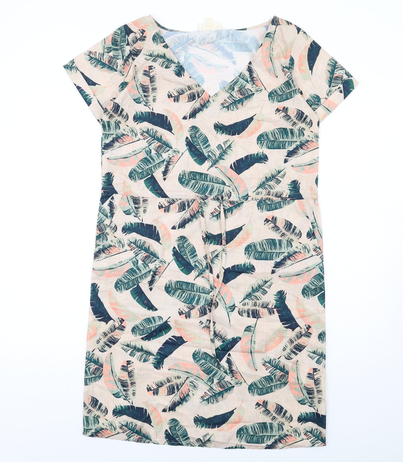 Mountain Warehouse Womens Multicoloured Geometric Polyester Shift Size 10 V-Neck Pullover - Feather Pattern