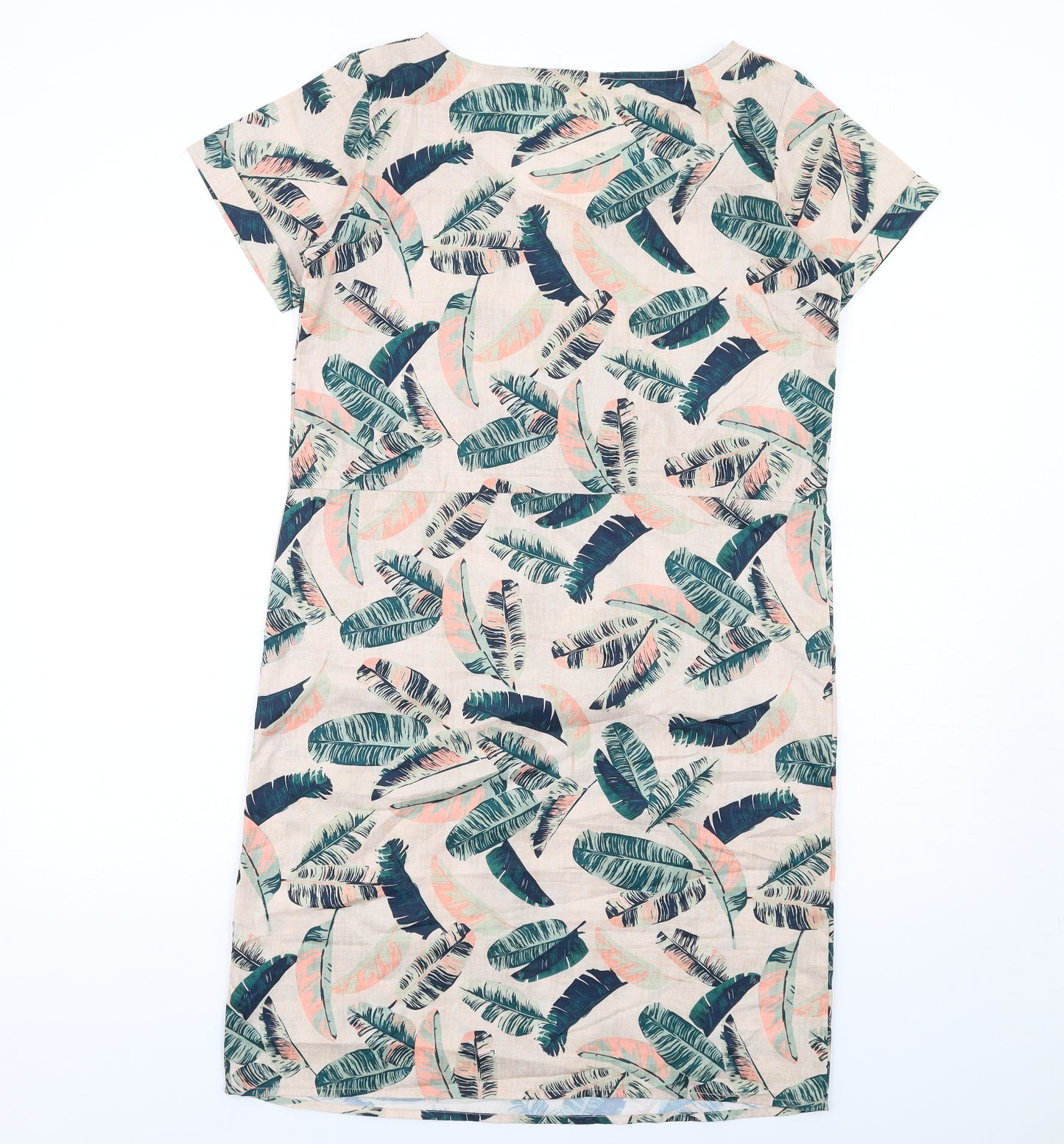 Mountain Warehouse Womens Multicoloured Geometric Polyester Shift Size 10 V-Neck Pullover - Feather Pattern