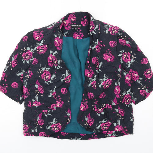 Warehouse Womens Multicoloured Floral Jacket Size 12