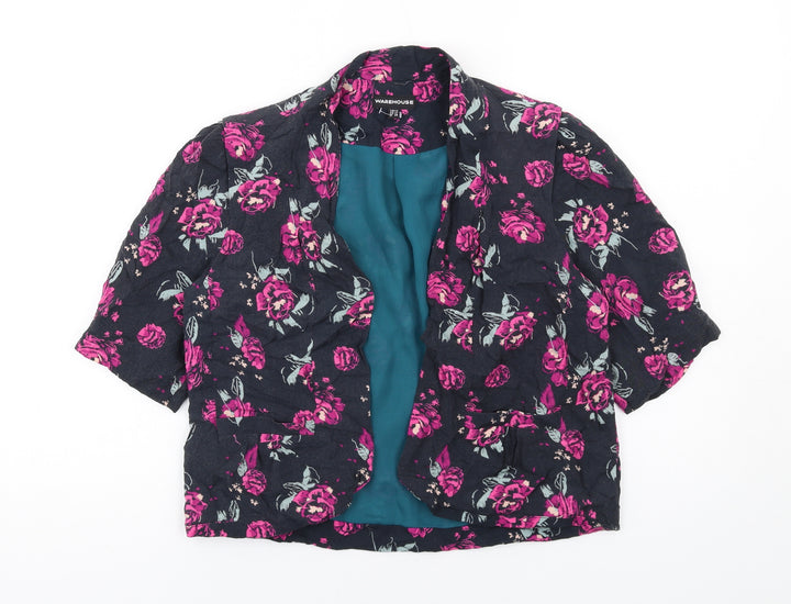 Warehouse Womens Multicoloured Floral Jacket Size 12