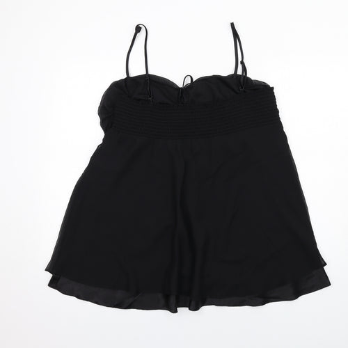 Evans Womens Black Polyester Basic Tank Size 24 Sweetheart