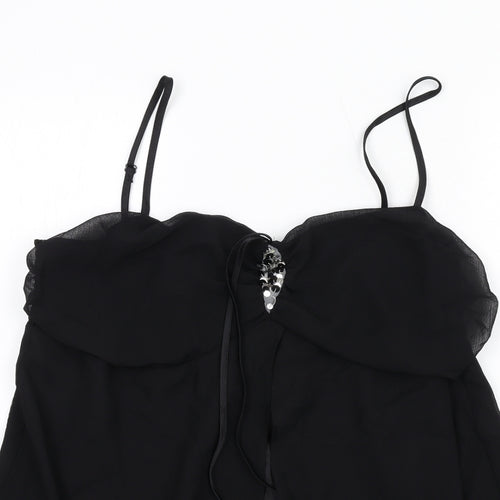 Evans Womens Black Polyester Basic Tank Size 24 Sweetheart