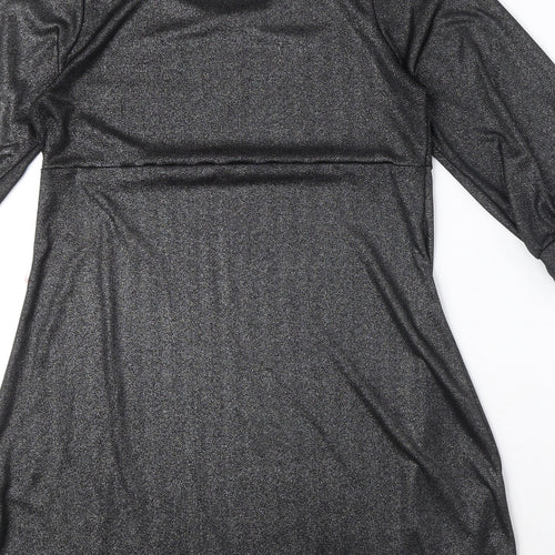 Star By Julien Macdonald Girls Black Polyester A-Line Size 16 Years Round Neck Pullover