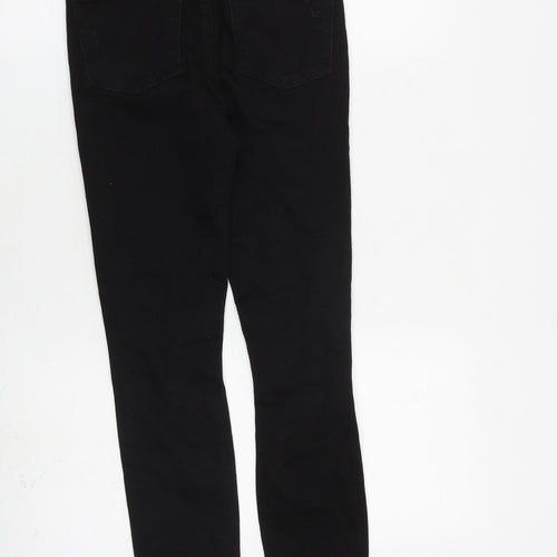 Denim & Co. Womens Black Cotton Skinny Jeans Size 6 L27 in Regular Zip
