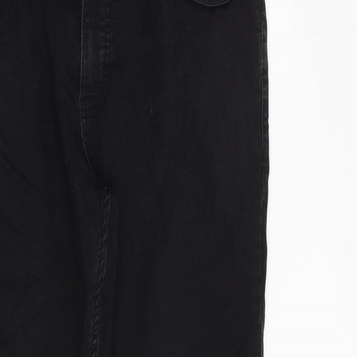 F&F Mens Black Cotton Skinny Jeans Size 38 in L32 in Slim Zip