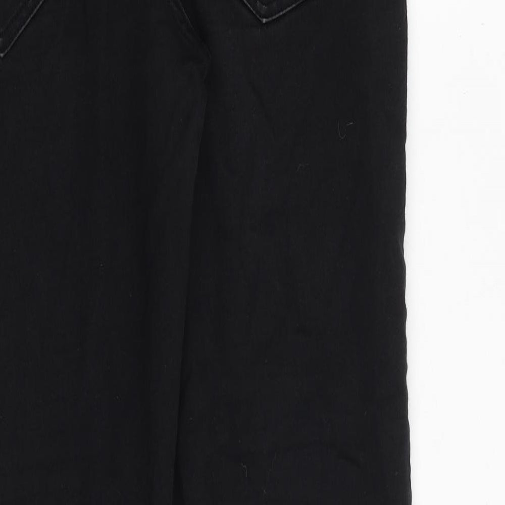 F&F Mens Black Cotton Skinny Jeans Size 38 in L32 in Slim Zip