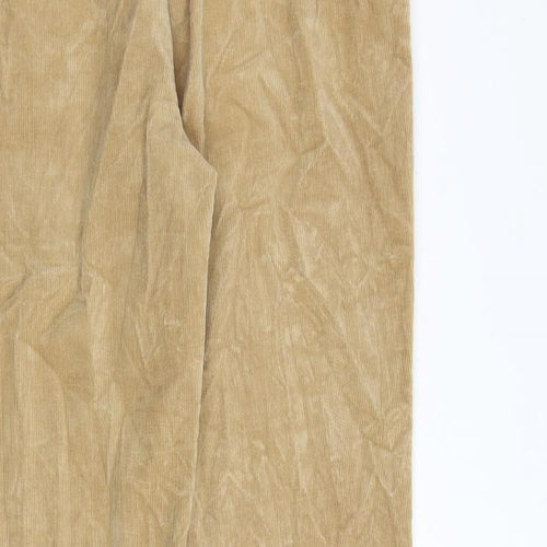 Jones Sport Womens Brown Cotton Trousers Size 12 L30 in Regular Zip