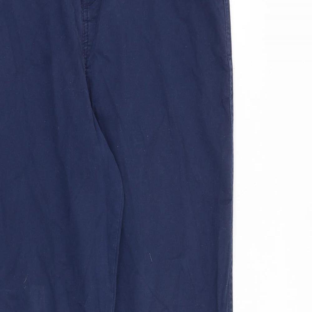 TU Womens Blue Cotton Straight Jeans Size 12 L29 in Regular Zip