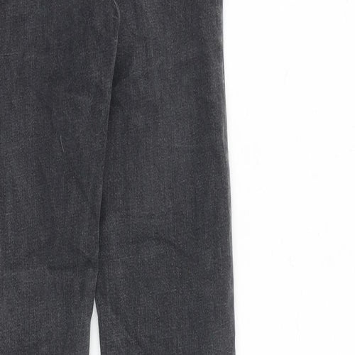 Topshop Womens Grey Cotton Skinny Jeans Size 25 in L32 in Regular Zip