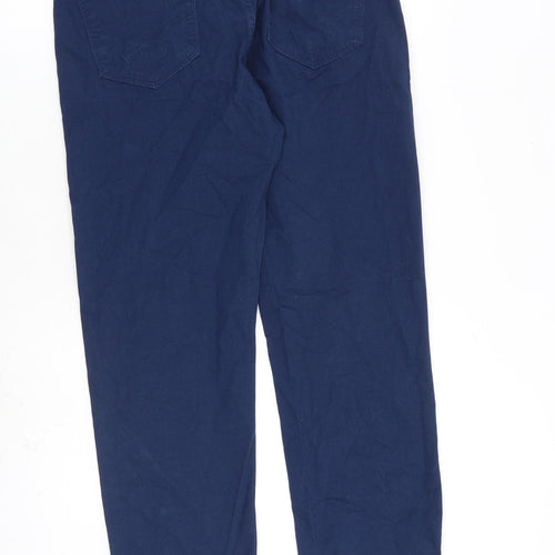 US Polo Assn. Mens Blue Cotton Trousers Size 33 in L28 in Regular Zip