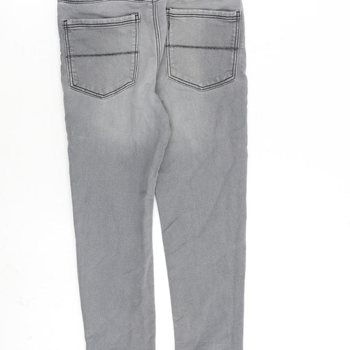 TU Boys Grey Cotton Straight Jeans Size 8 Years Regular