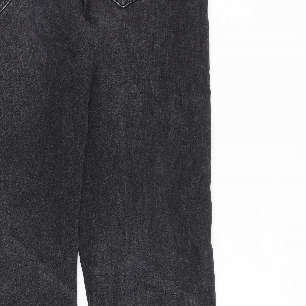 Edwin Mens Black Cotton Straight Jeans Size 36 in L34 in Regular Zip