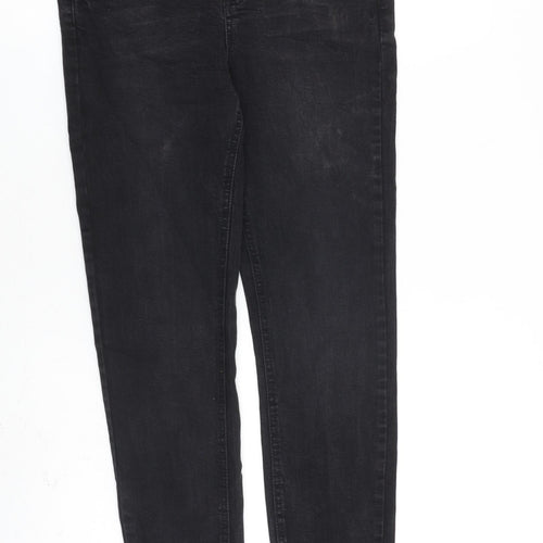 New Look Womens Black Cotton Skinny Jeans Size 8 L30 in Slim Zip