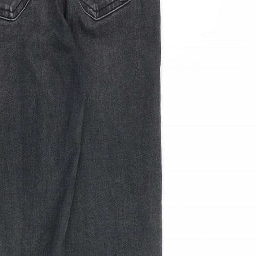 Topshop Womens Grey Cotton Skinny Jeans Size 28 in L32 in Regular Zip