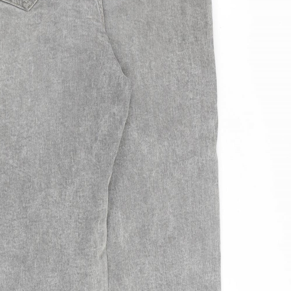 George Womens Grey Cotton Skinny Jeans Size 14 L30 in Regular Zip
