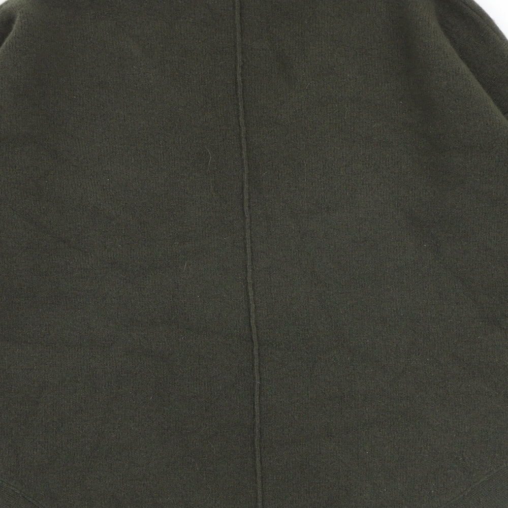 Jigsaw Womens Green V-Neck Wool Pullover Jumper Size M