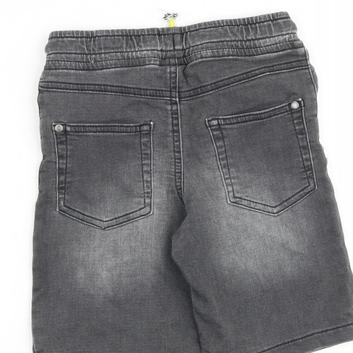 George Boys Grey Cotton Bermuda Shorts Size 7-8 Years L8 in Regular Drawstring