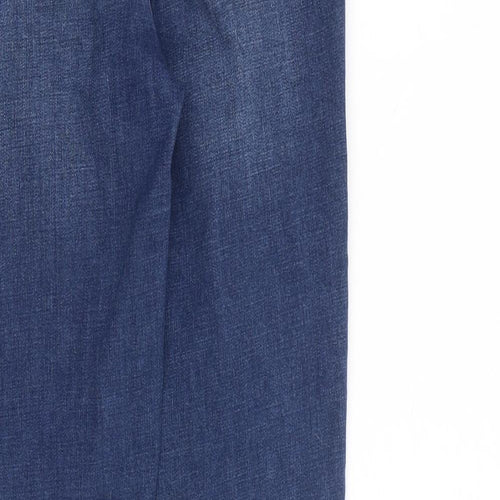 /Denim Womens Blue Cotton Skinny Jeans Size 10 L28 in Regular Zip - Raw Hem