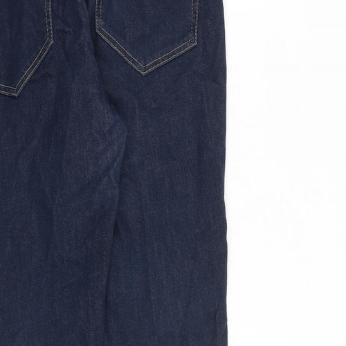 H&M Womens Blue Cotton Skinny Jeans Size 12 L27 in Regular Zip