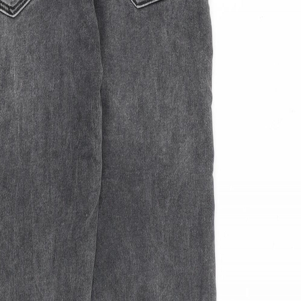 NEXT Mens Grey Cotton Skinny Jeans Size 28 in L33 in Slim Zip