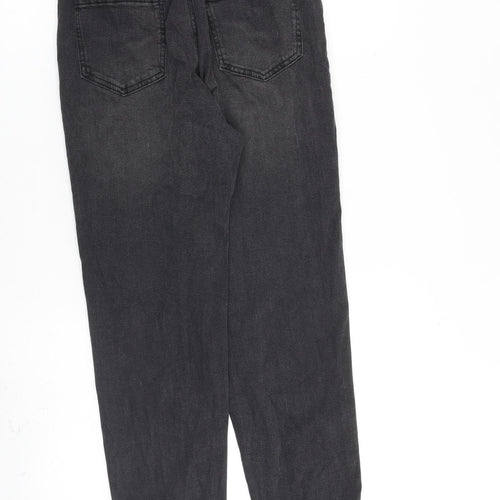 Girls Destination Girls Grey Cotton Straight Jeans Size 12-13 Years L26 in Regular Zip