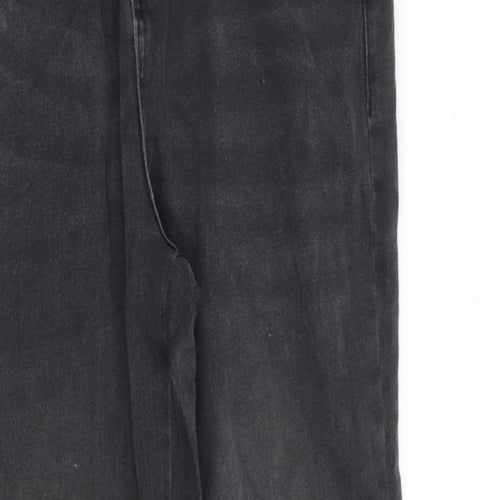 Girls Destination Girls Grey Cotton Straight Jeans Size 12-13 Years L26 in Regular Zip