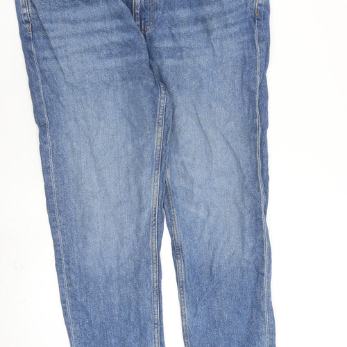 COLLUSION Womens Blue Cotton Straight Jeans Size 34 in L29 in Regular Zip