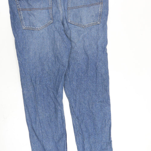 COLLUSION Womens Blue Cotton Straight Jeans Size 34 in L29 in Regular Zip