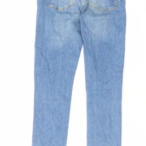 H&M Womens Blue Cotton Skinny Jeans Size 28 in L30 in Regular Zip