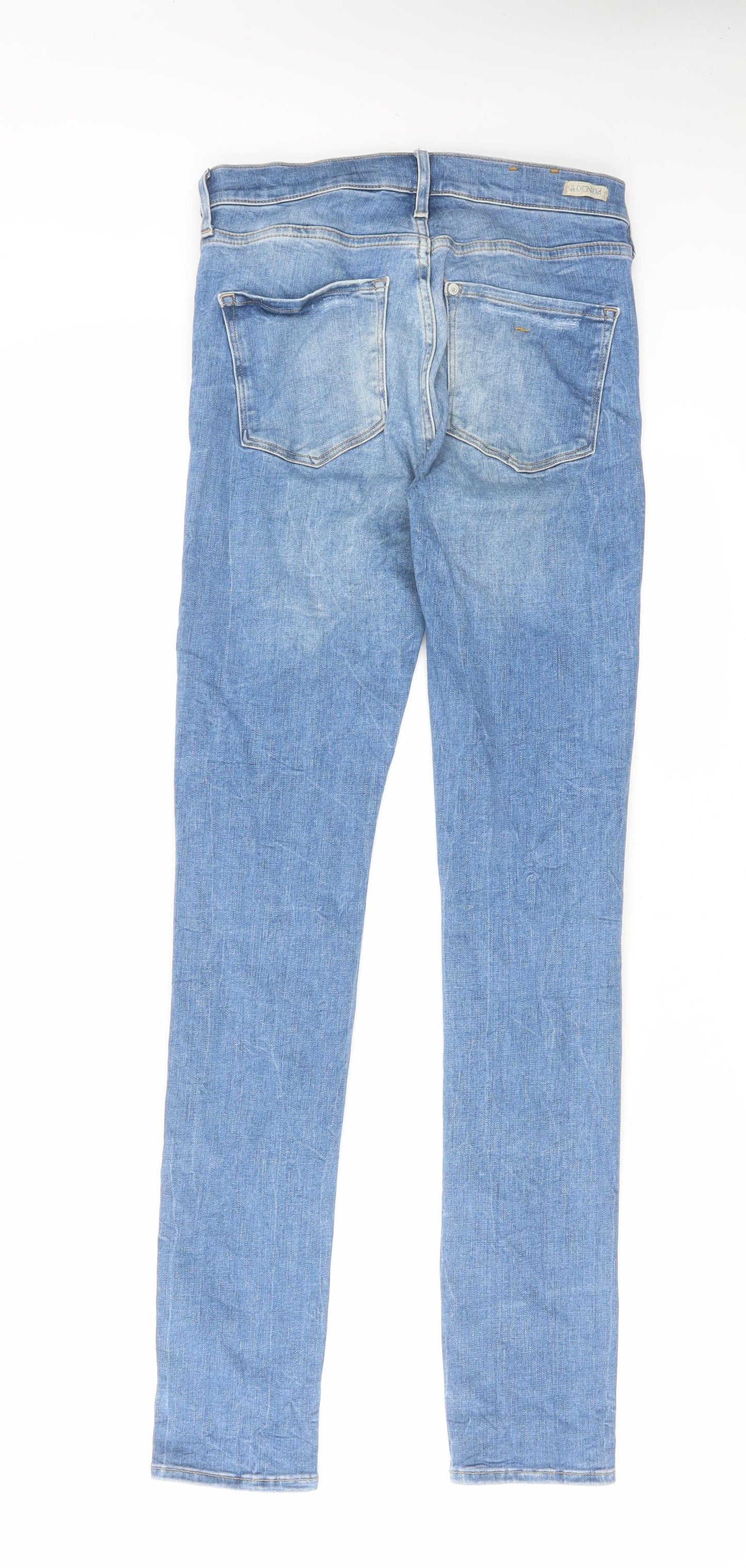 H&M Womens Blue Cotton Skinny Jeans Size 28 in L30 in Regular Zip