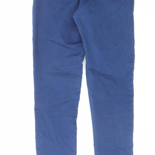 Miss Selfridge Womens Blue Cotton Skinny Jeans Size 10 L30 in Regular Zip