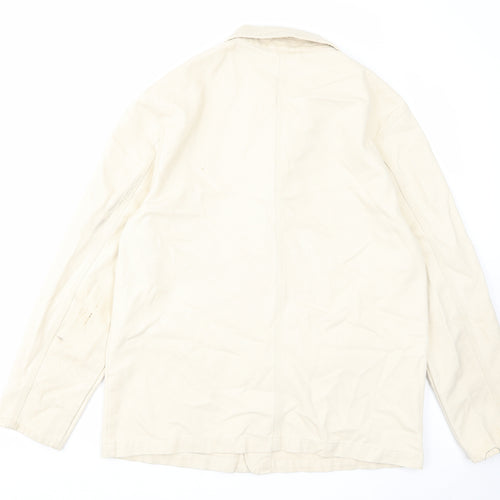 Stronghold Mens Beige Jacket Size L Button