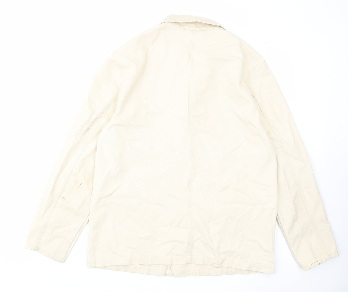 Stronghold Mens Beige Jacket Size L Button