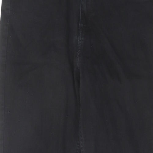 H&M Mens Black Cotton Straight Jeans Size 32 in L29 in Regular Zip