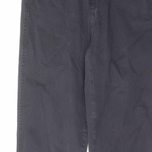 NEXT Womens Blue Cotton Straight Jeans Size 12 L30 in Regular Zip