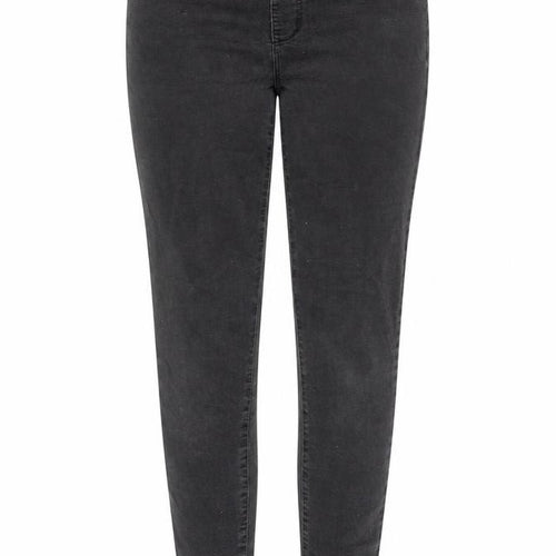 Denim & Co. Womens Grey Cotton Skinny Jeans Size 8 L26 in Regular