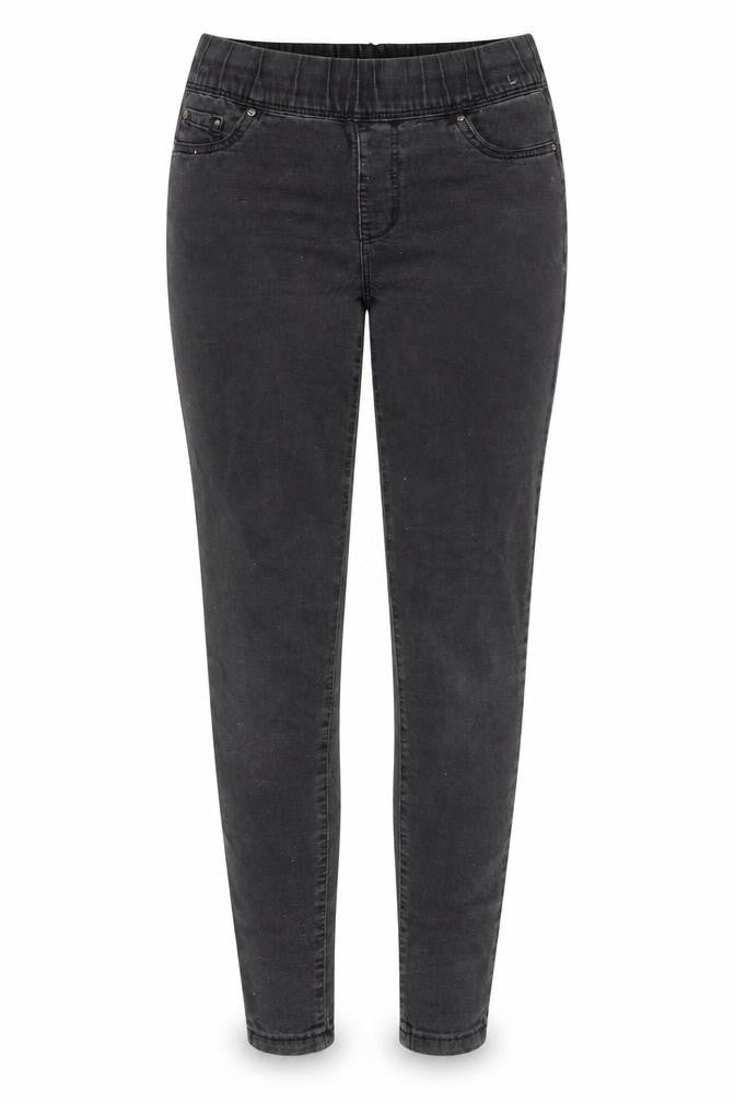 Denim & Co. Womens Grey Cotton Skinny Jeans Size 8 L26 in Regular