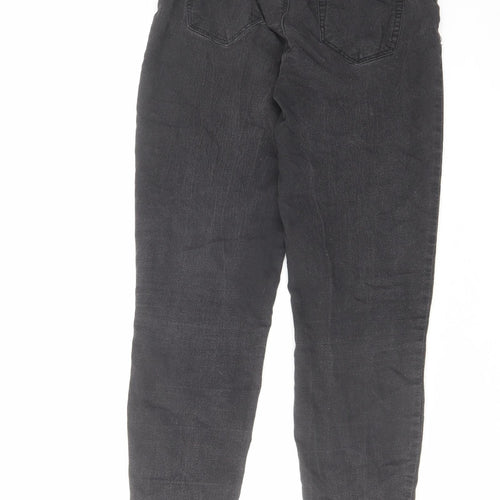 Denim & Co. Womens Grey Cotton Skinny Jeans Size 8 L26 in Regular