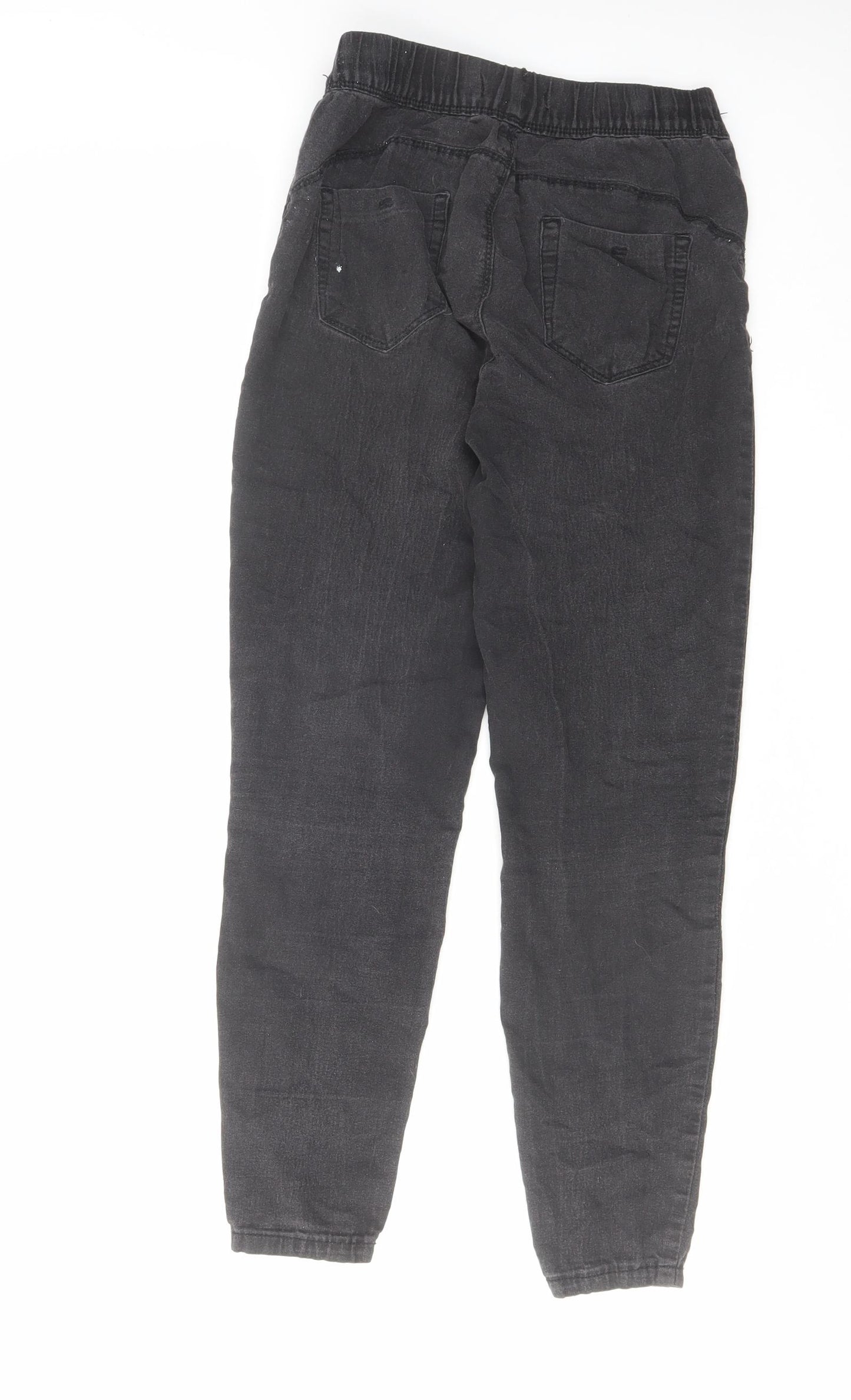 Denim & Co. Womens Grey Cotton Skinny Jeans Size 8 L26 in Regular