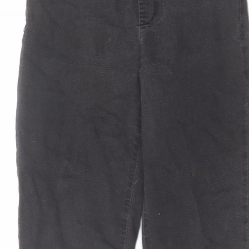 Denim & Co. Womens Grey Cotton Skinny Jeans Size 8 L26 in Regular