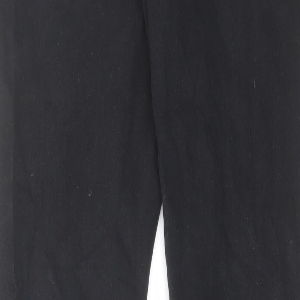 Denim & Co. Mens Black Cotton Straight Jeans Size 30 in L30 in Regular Zip