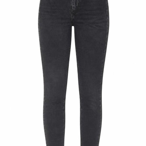 Topshop Womens Black Cotton Skinny Jeans Size 26 in L30 in Regular Zip