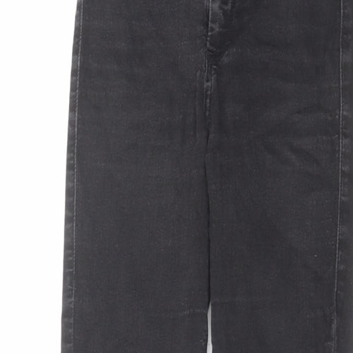 Topshop Womens Black Cotton Skinny Jeans Size 26 in L30 in Regular Zip