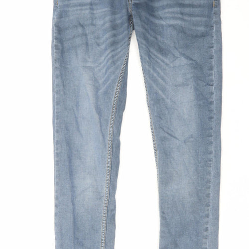 Sin Jeans Mens Blue Cotton Skinny Jeans Size 34 in L31 in Regular Zip