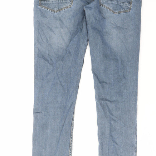 Sin Jeans Mens Blue Cotton Skinny Jeans Size 34 in L31 in Regular Zip