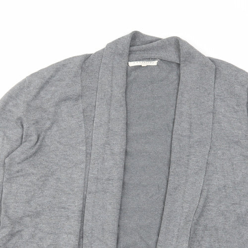 Retrology Womens Grey V-Neck Viscose Cardigan Jumper Size XL