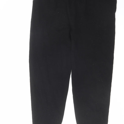 Autograph Womens Black Cashmere Jogger Trousers Size M L28 in Regular Drawstring