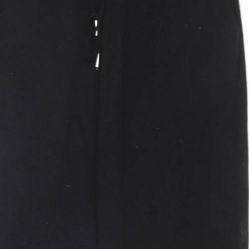 Autograph Womens Black Cashmere Jogger Trousers Size M L28 in Regular Drawstring