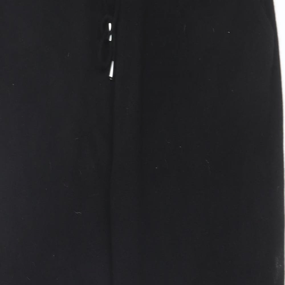 Autograph Womens Black Cashmere Jogger Trousers Size M L28 in Regular Drawstring