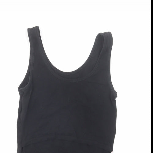 Boob Womens Black Cotton Basic Tank Size S Round Neck